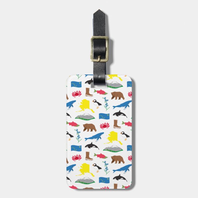 Etiqueta de Bagagem do Alasca (Frente Vertical)