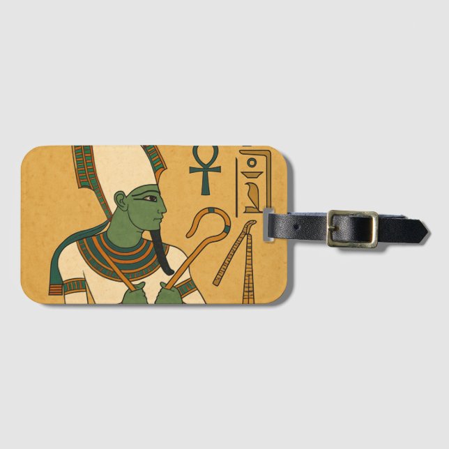 Etiqueta de Bagagem do Antigo Egito (Frente Horizontal)