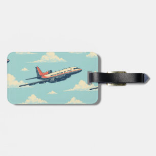 Etiqueta de bagagem do avião viagem