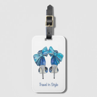 Etiqueta de bagagem do Calçado de moda
