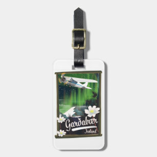 Etiqueta de Bagagem do Cartaz de Viagens de Garðab