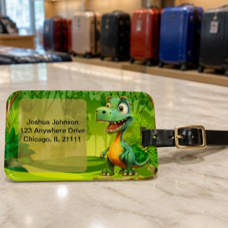 Etiqueta de Bagagem do Dinossaur