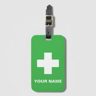 Etiqueta de bagagem do equipamento médico personal