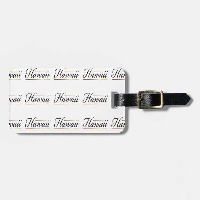 Etiqueta de Bagagem do Havaí (Frente Horizontal)