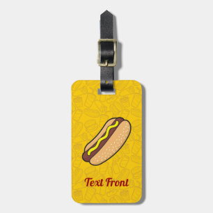 Etiqueta de bagagem do Hotdog