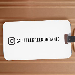 Etiqueta de Bagagem do Instagram Nome do seu Ins