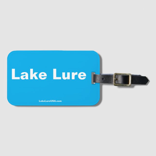 Etiqueta de Bagagem do Lago Azure (Frente Horizontal)