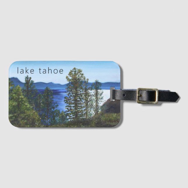 Etiqueta de Bagagem do Lago Tahoe (Frente Horizontal)