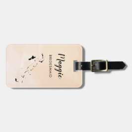 Etiqueta de bagagem do mapa das Bahamas, festa de