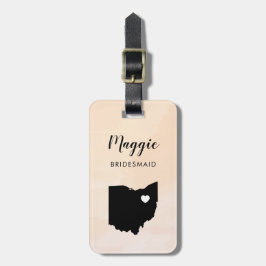 Etiqueta de Bagagem do Mapa de Ohio, Boas-vindas à