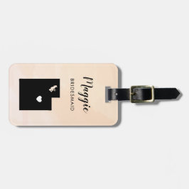 Etiqueta de bagagem do mapa de Utah, recepção do c