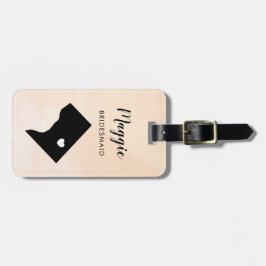 Etiqueta de bagagem do mapa de Washington DC, fest