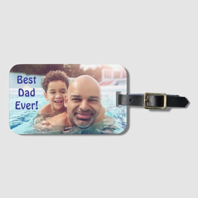 Etiqueta de bagagem do melhor Pai (Frente Horizontal)