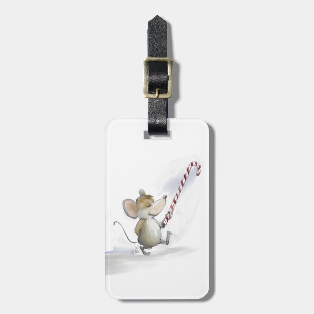 Etiqueta de bagagem do mouse feliz (Frente Vertical)