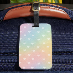 Etiqueta de Bagagem do Pastel Ombre Hearts
