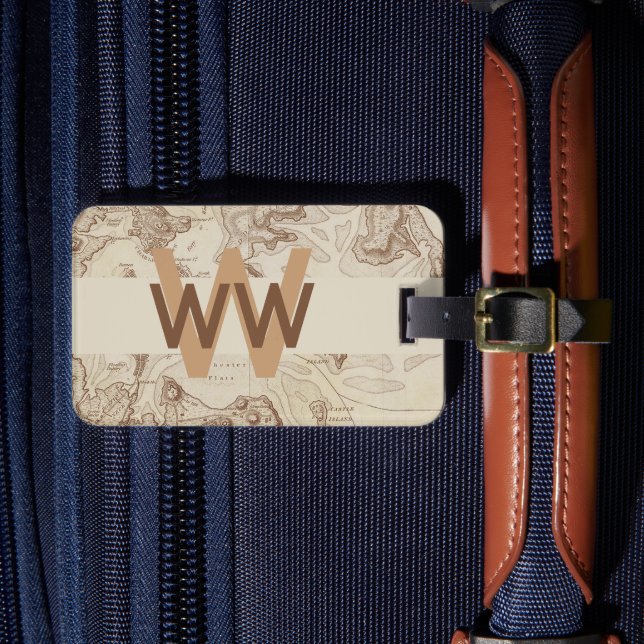 Etiqueta de Bagagem do Roteiro de Algodão (Frente Insitu 4)