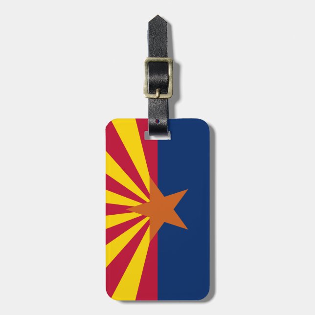 Etiqueta de bagagem do sinalizador de arizona (Frente Vertical)