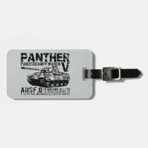 Etiqueta de Bagagem do Tanque de Pantera