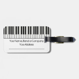 Etiqueta de bagagem do teclado