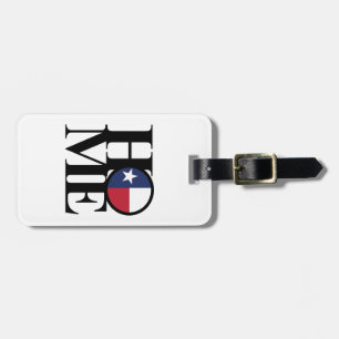 Etiqueta de Bagagem do Texas HOME & LOVE