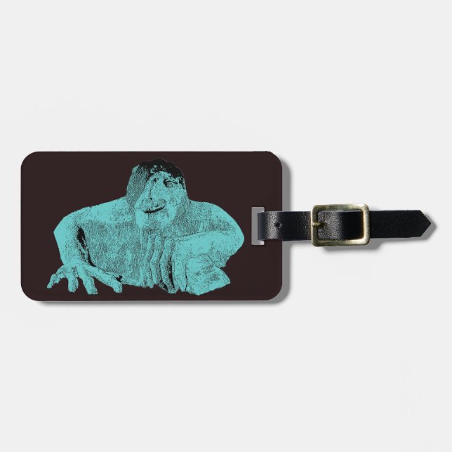 Etiqueta de Bagagem do Troll Fremont de Seattle (Frente Horizontal)