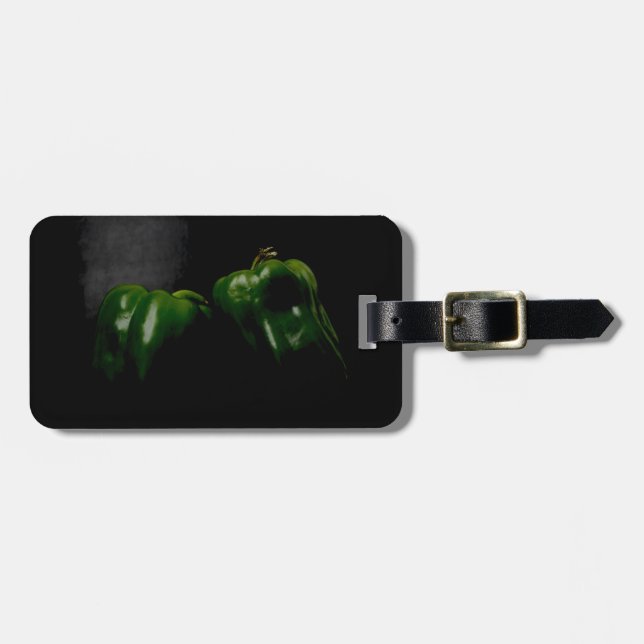 Etiqueta De Bagagem Dois pimentões verdes cd lta (Frente Horizontal)