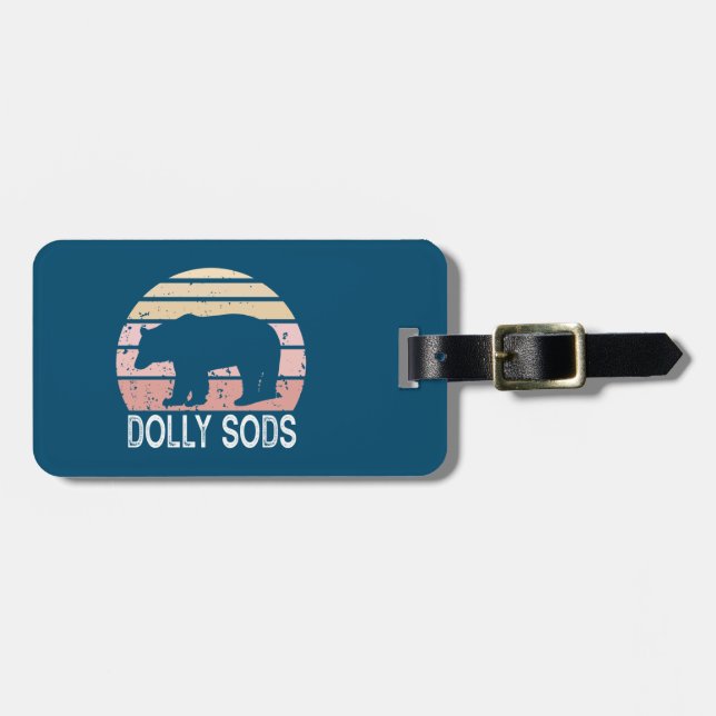 Etiqueta De Bagagem Dolly Sods Wilderness - Urso Retroativo (Frente Horizontal)