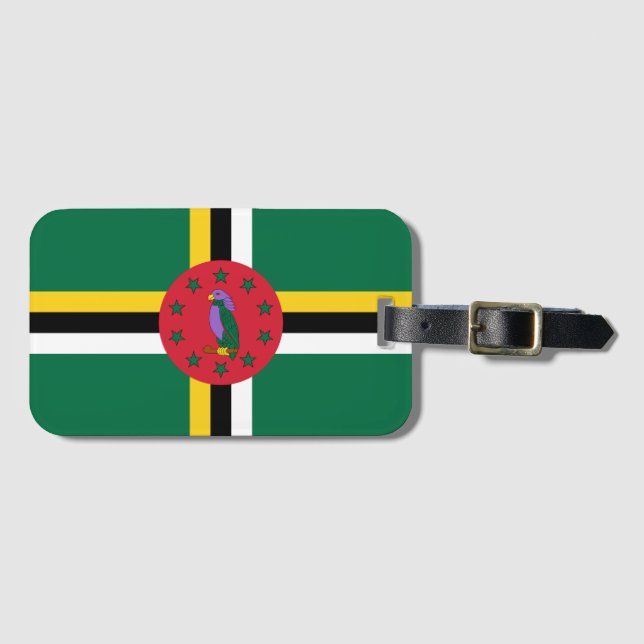 Etiqueta De Bagagem Dominica (Frente Horizontal)