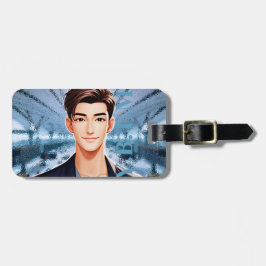 Etiqueta De Bagagem Donald. Design de Caráter Animado