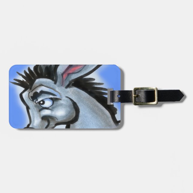Etiqueta De Bagagem Donkey (Frente Horizontal)