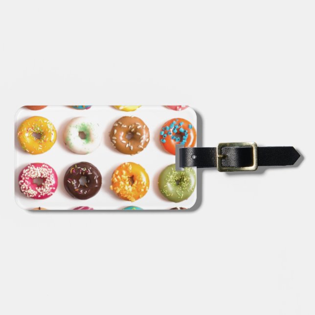 Etiqueta De Bagagem donuts PARA TODOS (Frente Horizontal)