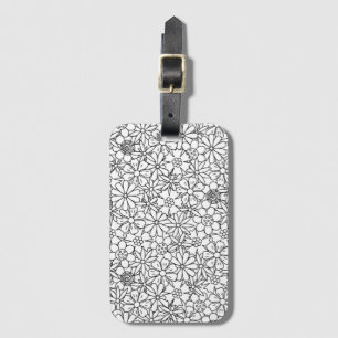 Etiqueta De Bagagem Doodle floral