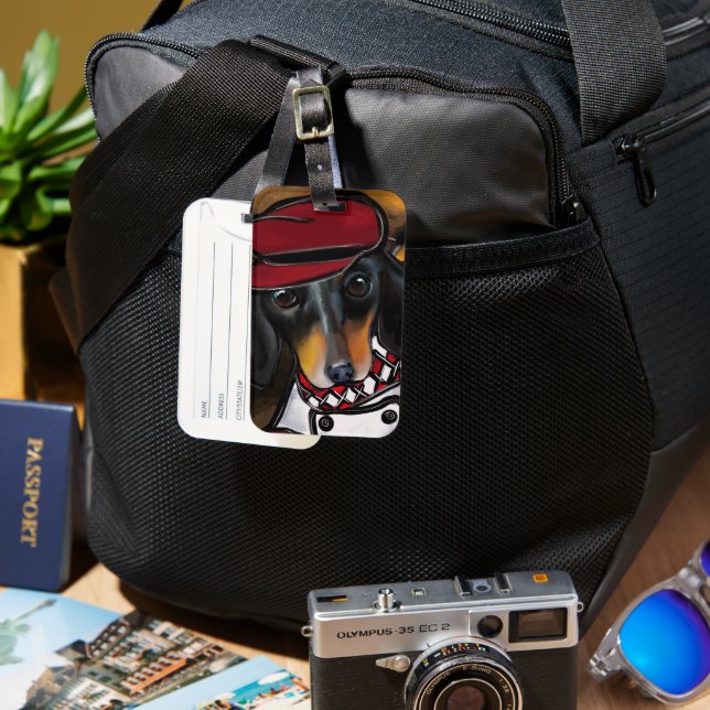 ETIQUETA DE BAGAGEM DOXIE RACER (Frente e Verso)