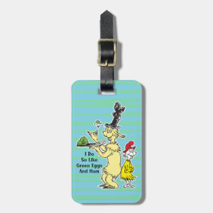 Etiqueta De Bagagem Dr. Seuss   Ovos Verdes e Galhãs   Amigo e Sam-I-