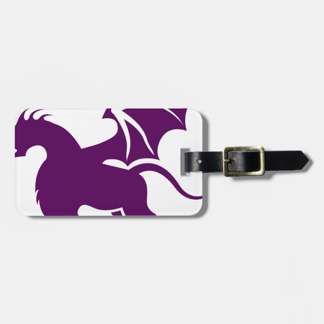 Etiqueta De Bagagem dragão 4 equipado com pernas (Frente Horizontal)
