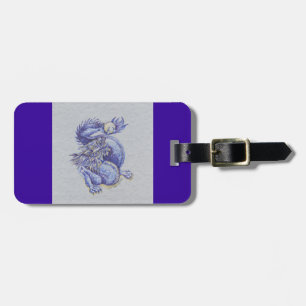 Etiqueta De Bagagem Dragão Azul