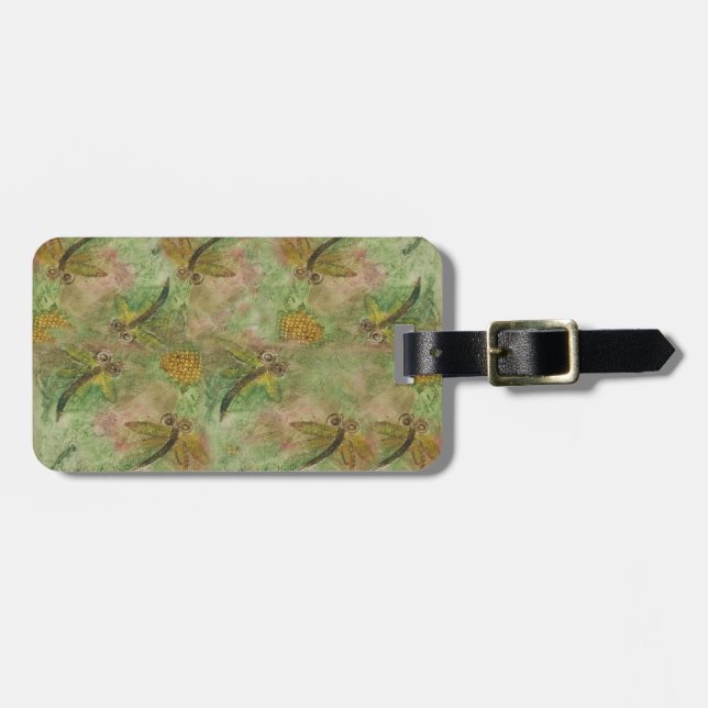 Etiqueta De Bagagem Dragonfly Cotton Candy (Frente Horizontal)