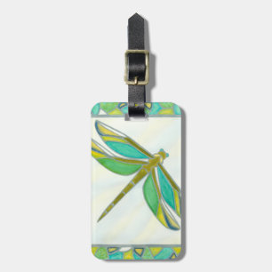 Etiqueta De Bagagem Dragonfly Luminosa Pastel por Vanna Lam