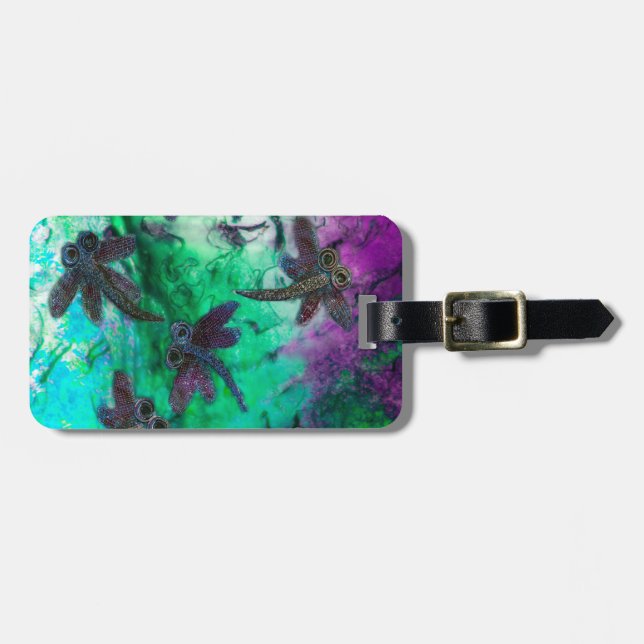 Etiqueta De Bagagem Dragonfly Magic (Frente Horizontal)