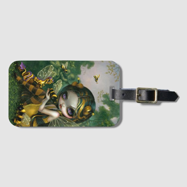 Etiqueta De Bagagem "Dragonzinho Abelha" (Frente Horizontal)