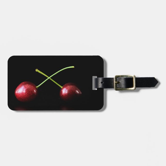 Etiqueta De Bagagem Duas Cherries cd ltcna (Frente Horizontal)