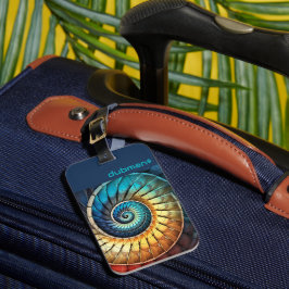 Etiqueta De Bagagem Dubman Faz Design: Luminoso Estojo com Espectro de