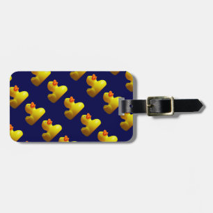 Etiqueta De Bagagem Duckies de borracha amarelo