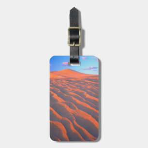 Etiqueta De Bagagem Dumont Dunes, Dunas de Areia e Nuvens
