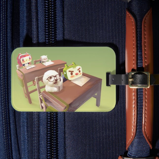 Etiqueta De Bagagem Duro do estudo (Frente Insitu 4)