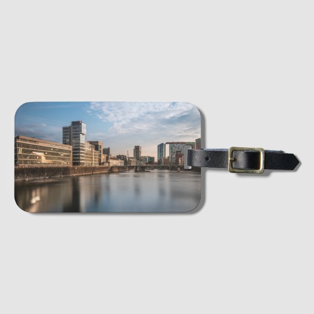 Etiqueta De Bagagem Dusseldorf Alemanha (Frente Horizontal)