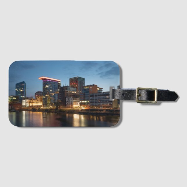 Etiqueta De Bagagem Dusseldorf Alemanha (Frente Horizontal)