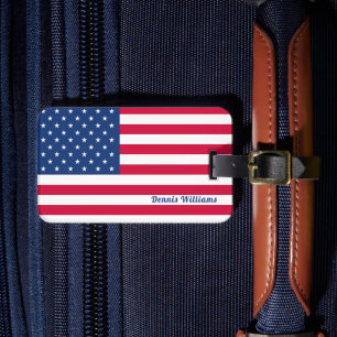 Etiqueta De Bagagem E.U./patriótico personalizado americano da