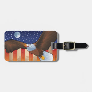 Etiqueta De Bagagem Eagle aterrou