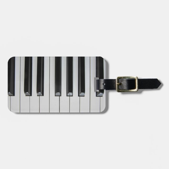 Etiqueta De Bagagem Ebony e Ivory (Frente Horizontal)